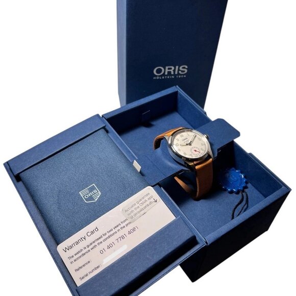 Oris Big Crown Wings of Hope Steel White Dial 40mm Automatic Mens Watch 7781 - Picture 9 of 9